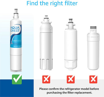 AQUACREST Refrigerator Water Filter , Replacement for KENMORE 9990, LG® LT600P®, 5231JA2006B, 5231JA2006F, KENMORECLEAR 46-9990, LSC27931ST, LFX25960ST, WFC2001, FML-2, RFC1000A