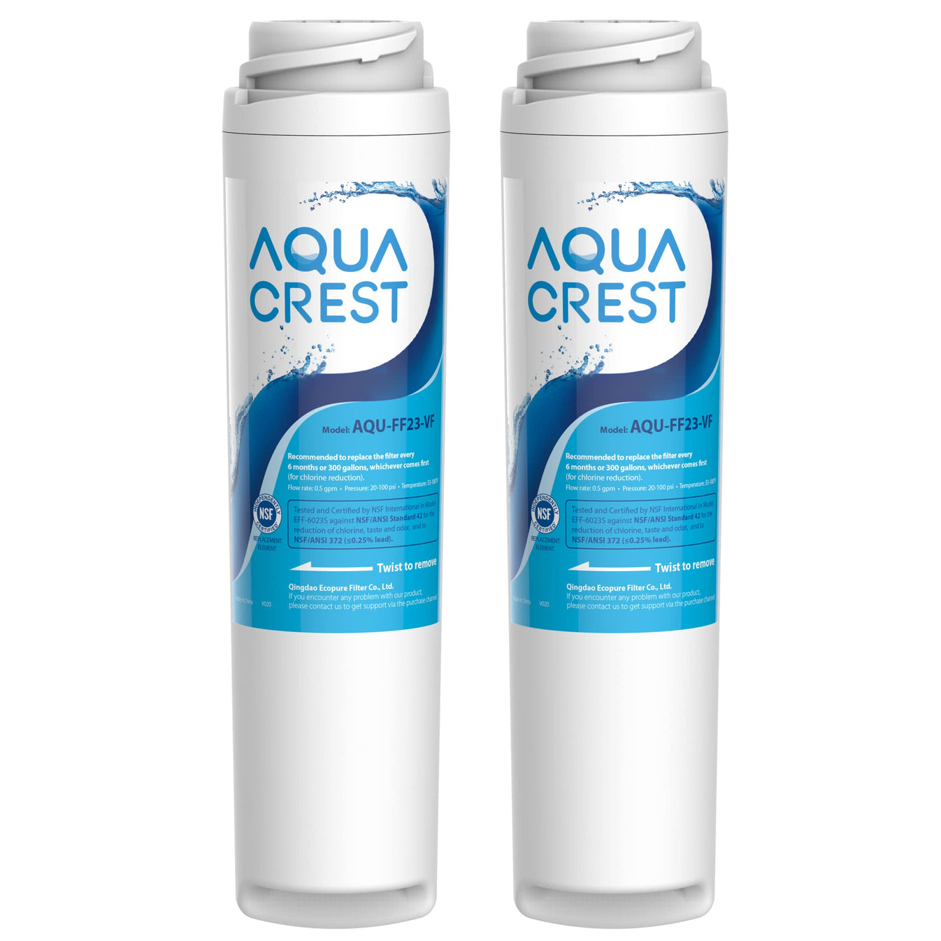 AQUACREST FQSVF Under Sink Water Filter, Replacement for GE FQSVF, FQS