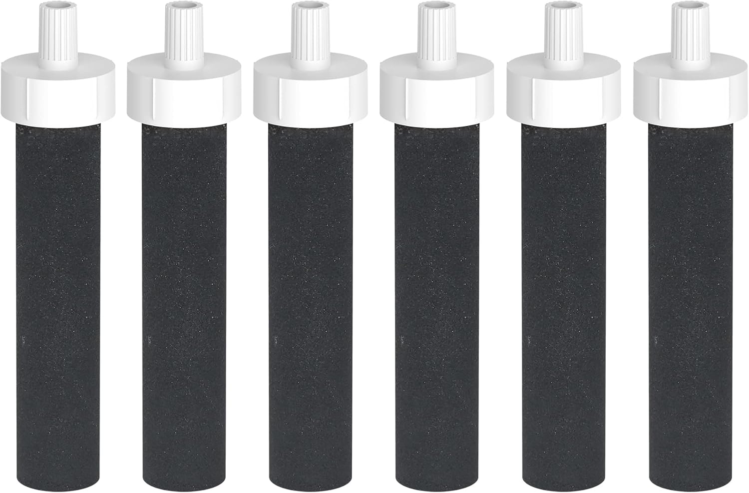 AQUA CREST Water Bottle Filter, Stainless Steel and Plastic Bottle Filter, 6 Count