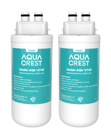 AQUA CREST Countertop Water Filter Replacement, Replacement for Brita® Hub Instant Powerful Countertop Water Filter System, CT01, 87340, 6 Months Each, Pack of 2
