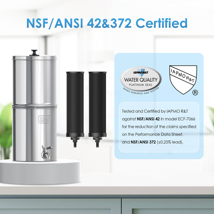 AQUA CREST Gravity Water Filter System