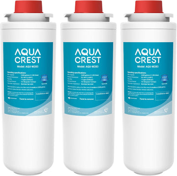 AQUA CREST Replacement Filter for Elkay® 51300C, [No CHIP] Compatible with Elkay® ezH20® and Halsey Taylor® Bottle Filling Stations, NSF/ANSI 42, Reduces Chlorine, Bad Taste & Odor, 3 Packs