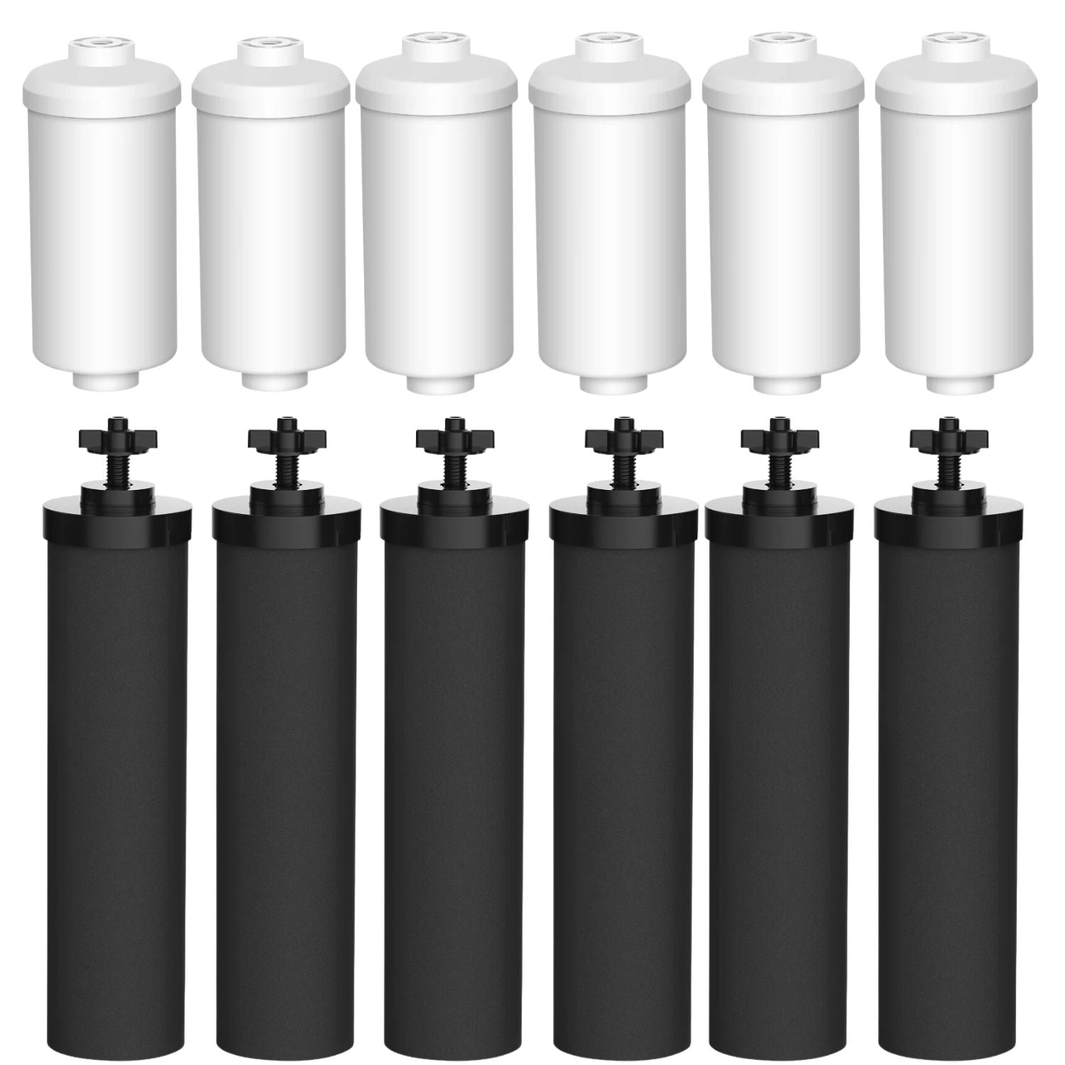 Black Berkey Replacement Filters ＆ Fluoride Filters Combo Pack