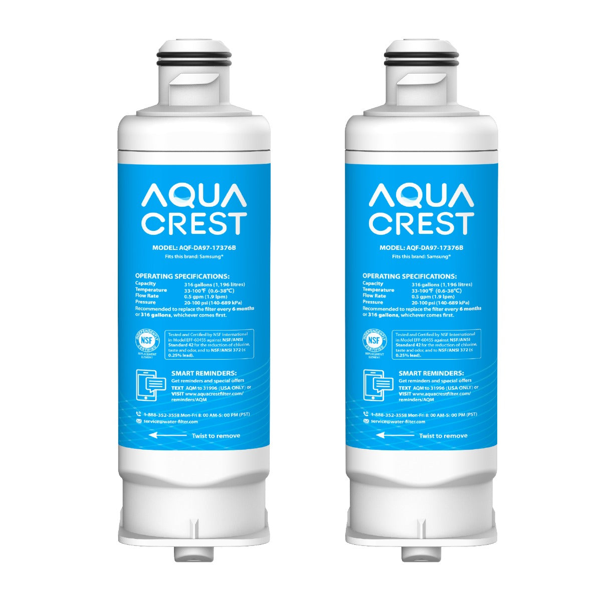 pH  ICEPURE DA2900020B Refrigerator Water Filter Replacement for