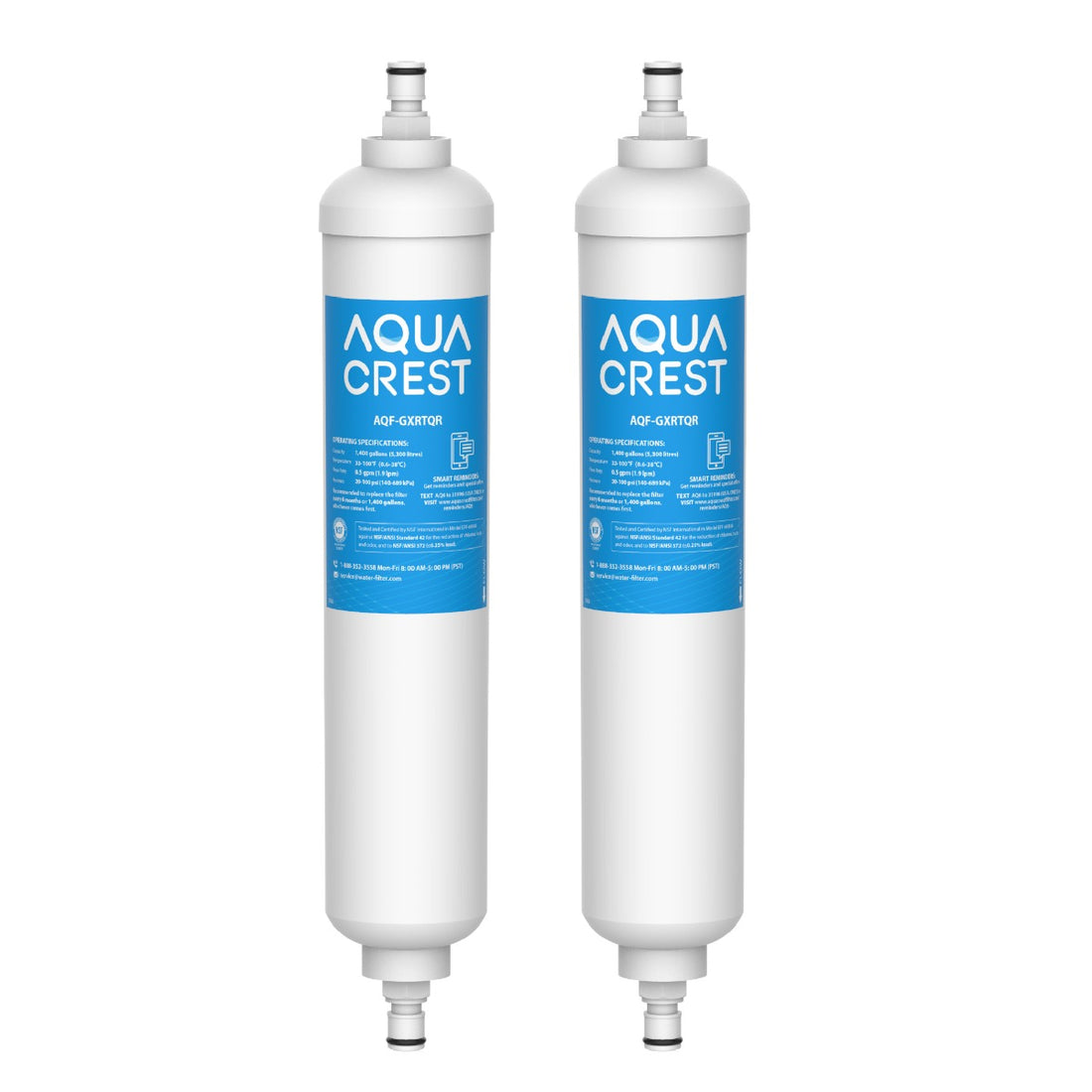 AQUACREST Replacement for GE GXRTQR Inline water filter