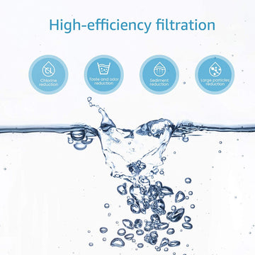 AQUACREST Faucet Water Filter,  Compatible with DuPont FMC303X, WFFMC300X Faucet Mount Water Filtration Cartridge