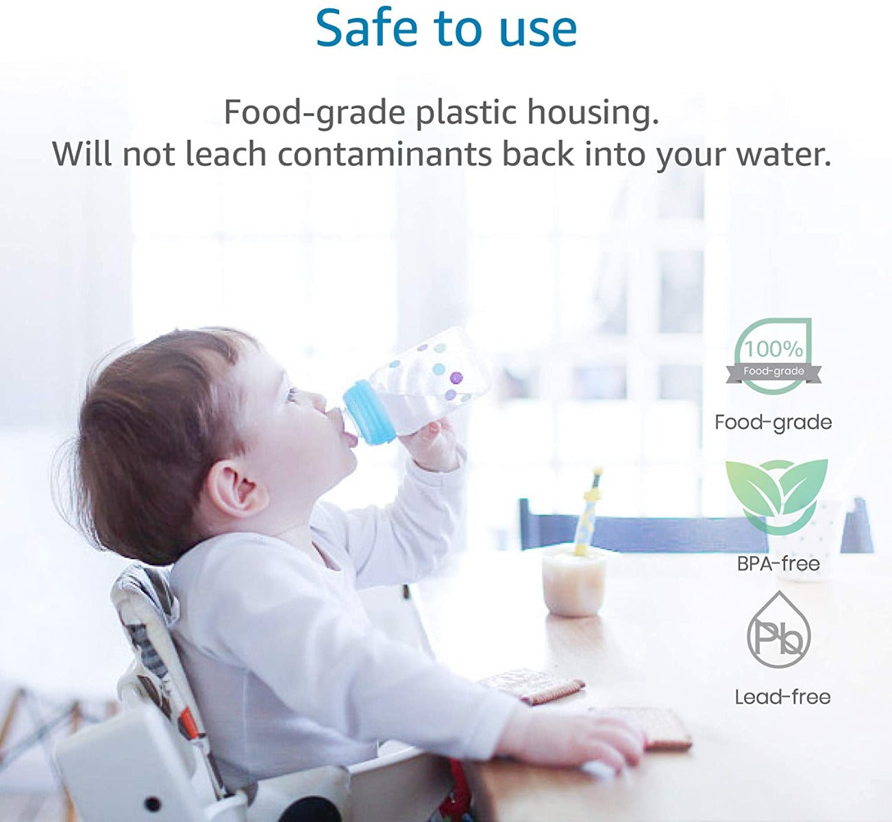 AQUACREST Untertisch-Wasserfilter (3US-AF01) - NSF 42 Zertifiziert, 6000 Gallonen, Für 3M Systeme