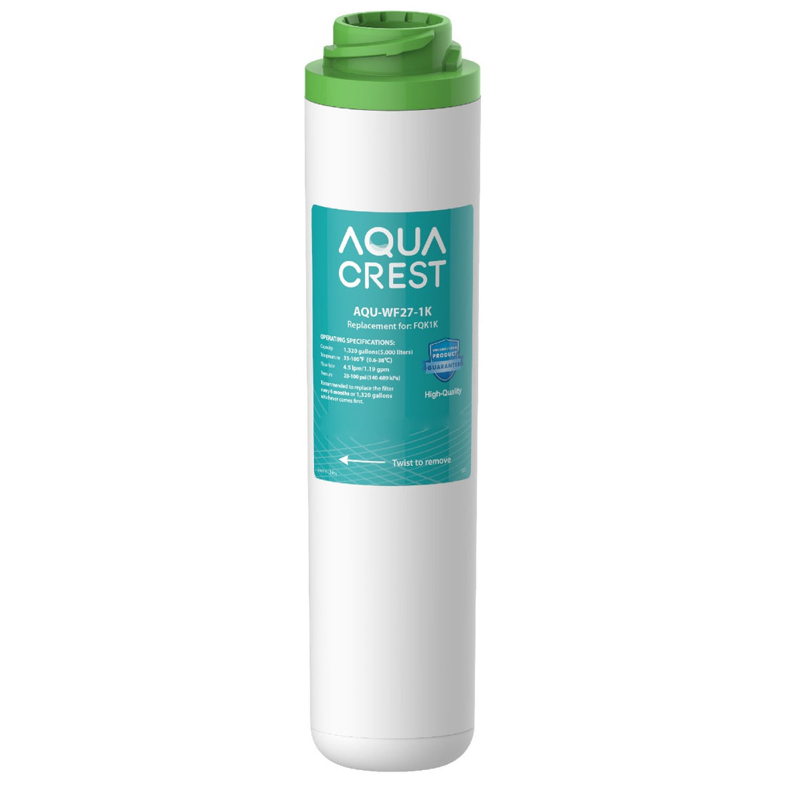 AQUACREST Replacement for GE FQK1K Inline water filter
