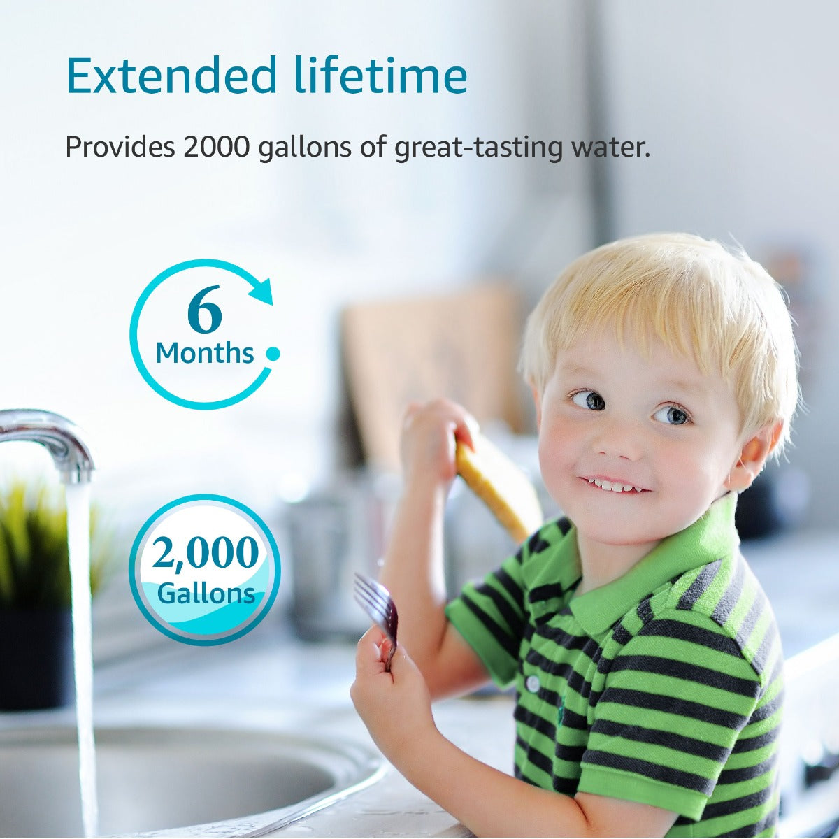 Under sink Filter Replacement for GE SmartWater GE GXULQK