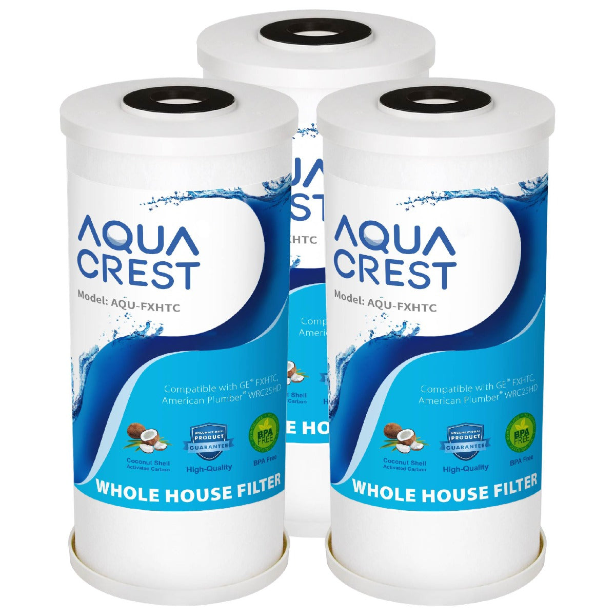 AQUACREST   Whole House Water Filter Replacement for GE FXHTC, Whirlpool WHKF-GD25BB