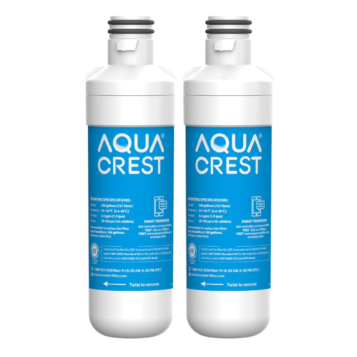 AQUACREST Replacement for LG LT1000P Fridge Water Filter