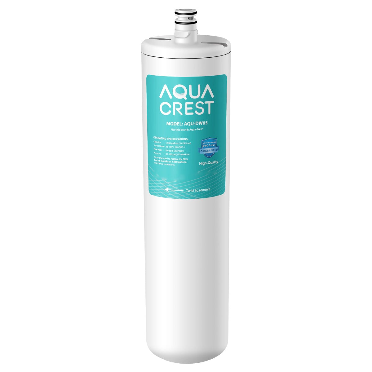 AQUACREST UnderSink Water Filter Replacement for Aqua-Pure Water Filter AP-DW85, 3M Cuno CFS8112, CFS8112-S, 55817-08
