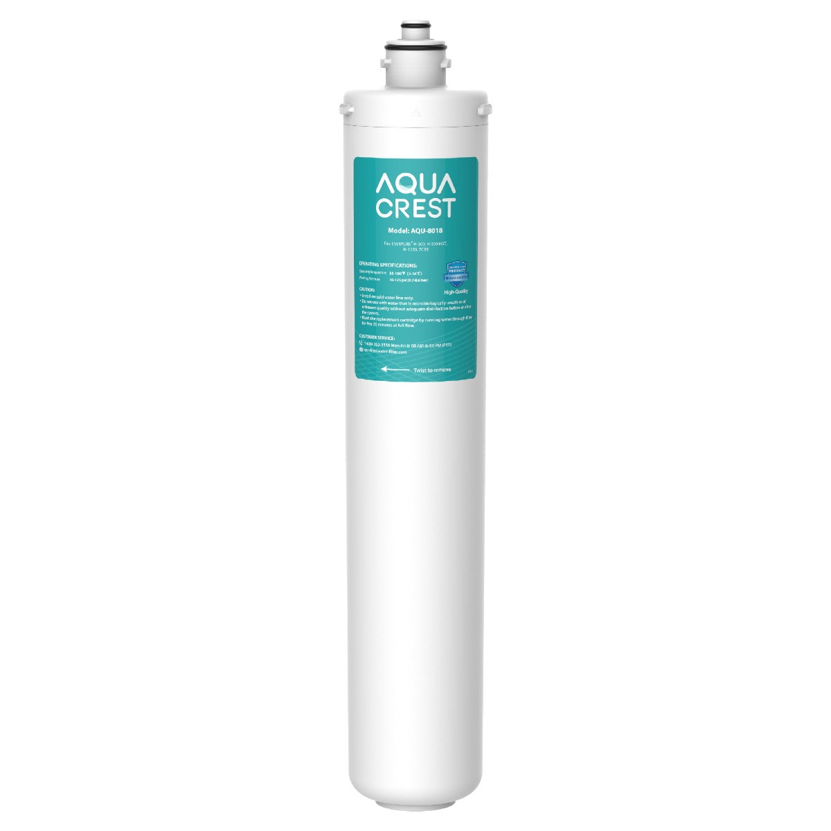 AQUACREST UnderSink Water Filter, Replacement Cartridge for Everpure H-300, H-300-NXT, 7CB5, EV9270-71, EV9270-72, EV9618-11, EV9855-50, EV9282-01