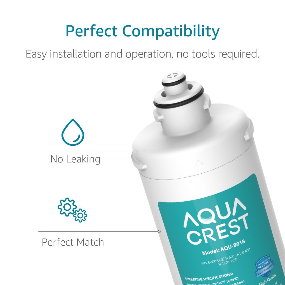 1 Pk AQUA CREST OCS2 Under Sink Water Filter,Replacement for Everpure  OCS2,2CB5