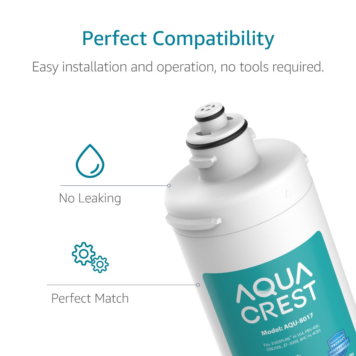 AQUACREST Replacement for Everpure H-104 Under Sink Filter