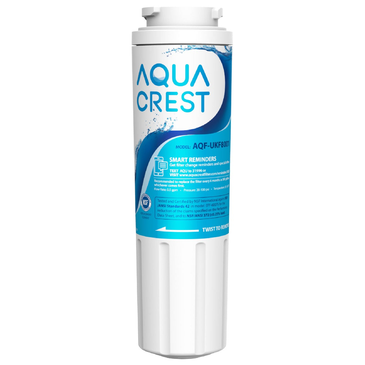 AQUACREST Replacement for EveryDrop Filter 4, Maytag UKF8001 Refrigerator Water Filter